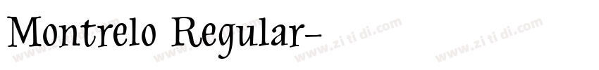 Montrelo Regular字体转换